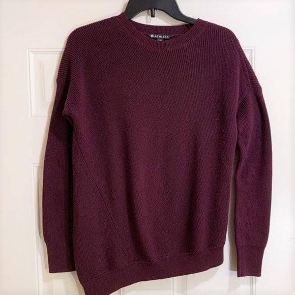 Athleta • Rest Day Burgundy Sweater XXS - Picture 2 of 4